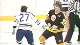 Terry O'Reilly vs Larry Playfair NHL Nov 9/83