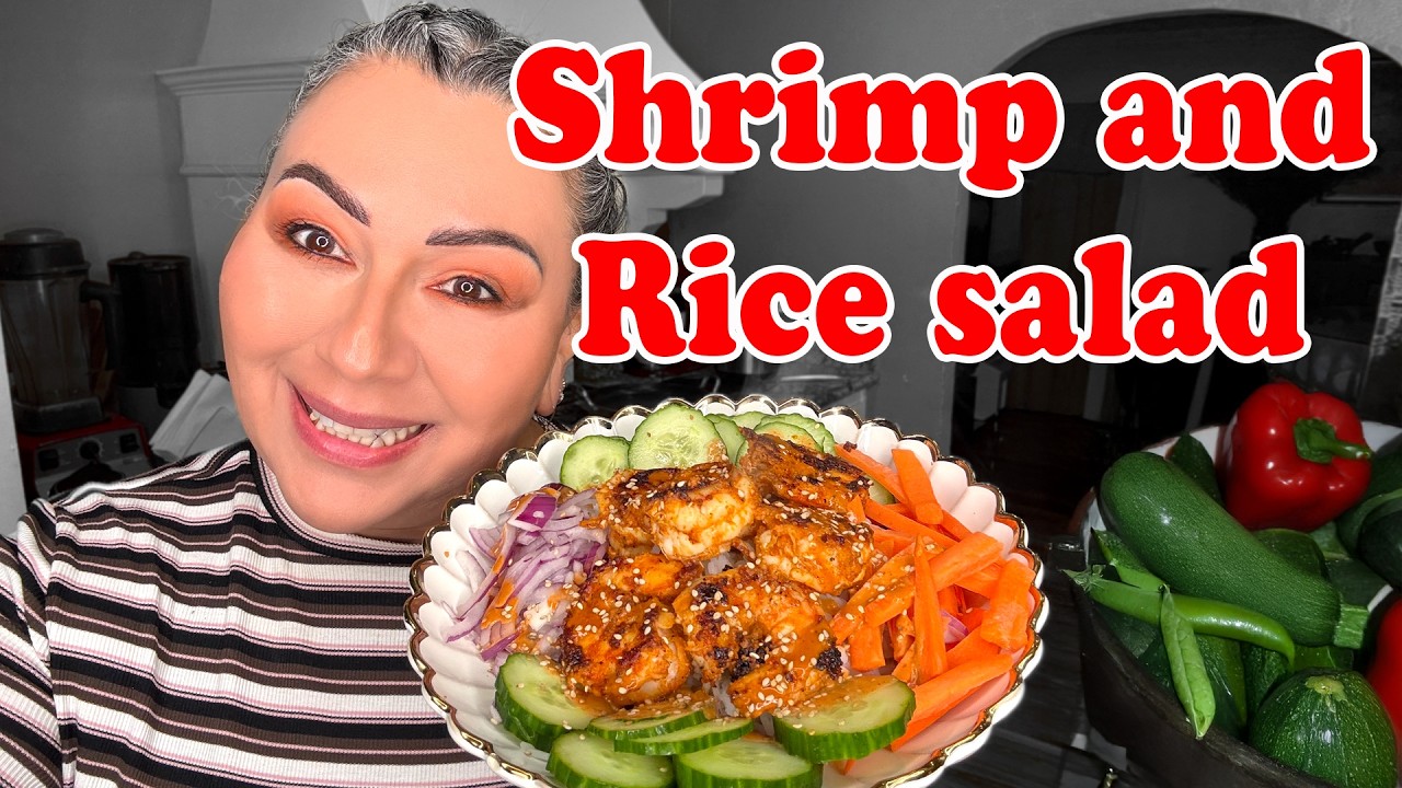 The Perfect Shrimp and Rice Salad Recipe Everyone LOVES!