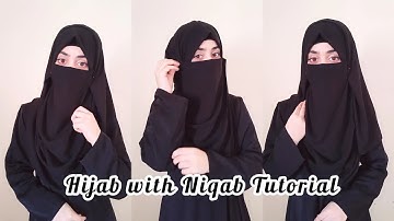 Hijab With Niqab Tutorial || Full Coverage Niqab Style || Hijab style || zainab__