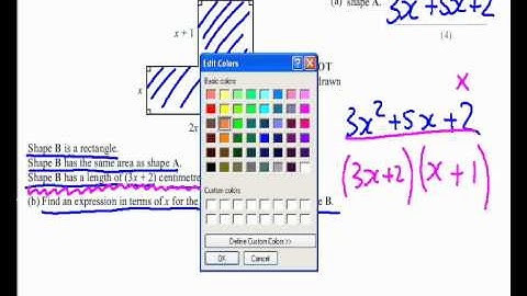 Edexcel GCSE Maths Modular Higher Unit 2   November 2011   Q15b