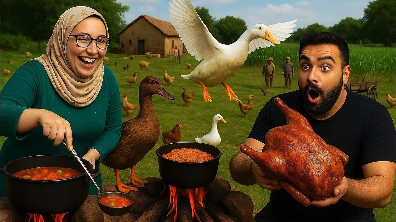 محاشي مشكلة وبط | صنية أمي بريحة بيوت زمان وبطعم الكانون المصري بلمسة نوجا الريفية