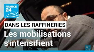 France : stations essence en rupture, les mobilisations dans les raffineries s'intensifient