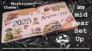2025 Mid Year Set Up // Mushroom Theme // Square Journal screenshot 1