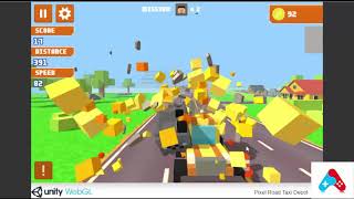 Pixel Road Taxi Depot Y8 CAR DRIVE