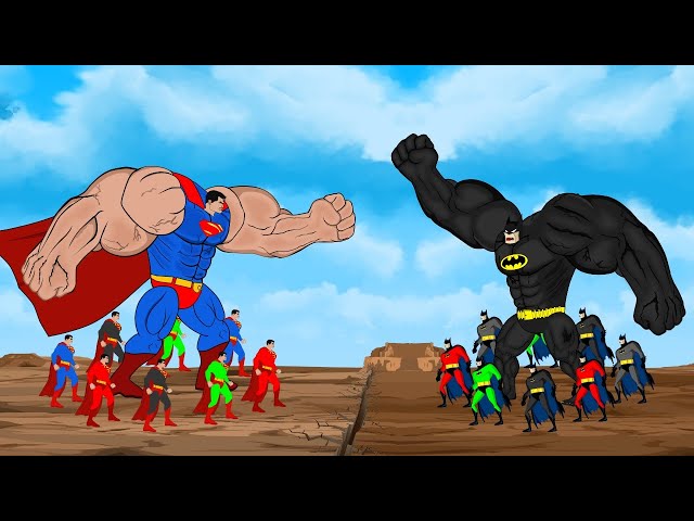 Evolution of SUPERMAN vs Evolution of BATMAN [2023] | SUPER HEROES MOVIE ANIMATION class=