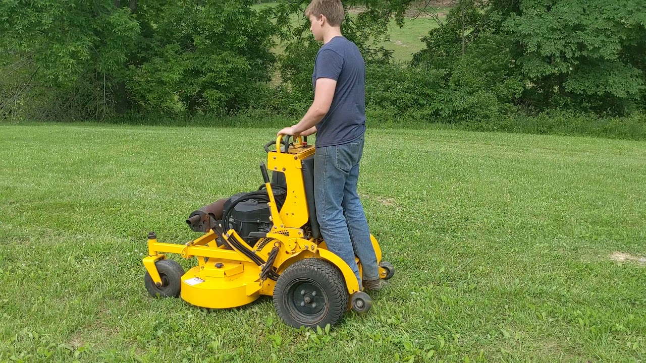 2013 Wright Stander Rapid Height 36" Lawn Mower For Sale: Mowing Grass Inspection!