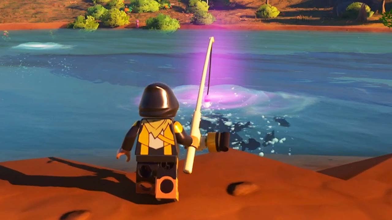 How to Unlock & Create a Fishing Rod in LEGO Fortnite 