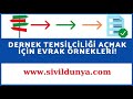 Temsilcilik Açmak İçin Evrak Örnekleri