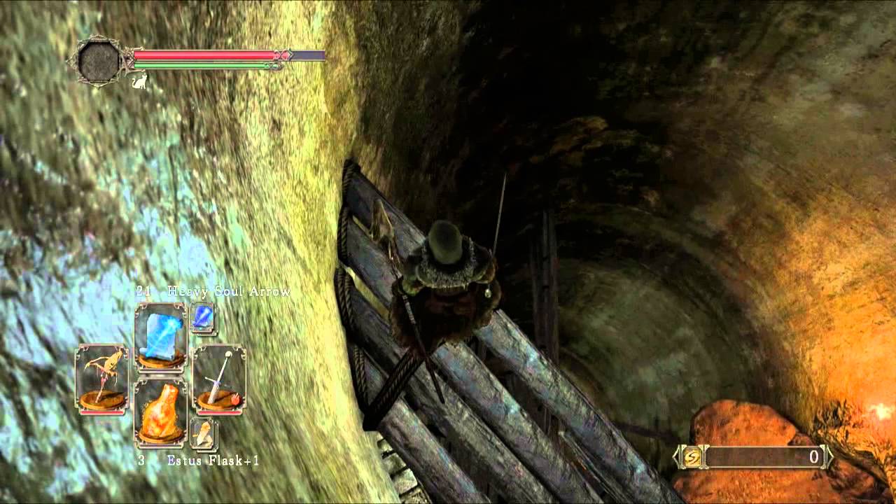 Dark Souls 2 - Jumping Down The Well in Majula