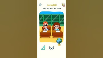 🧠DOP : Draw One Part All Levels-656 Gameplay Solution 👍 #shorts