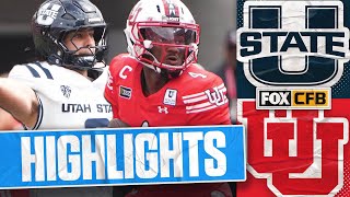 Utah State Aggies vs No. 17 Utah Utes Highlights 🏈 FOX College Football screenshot 3