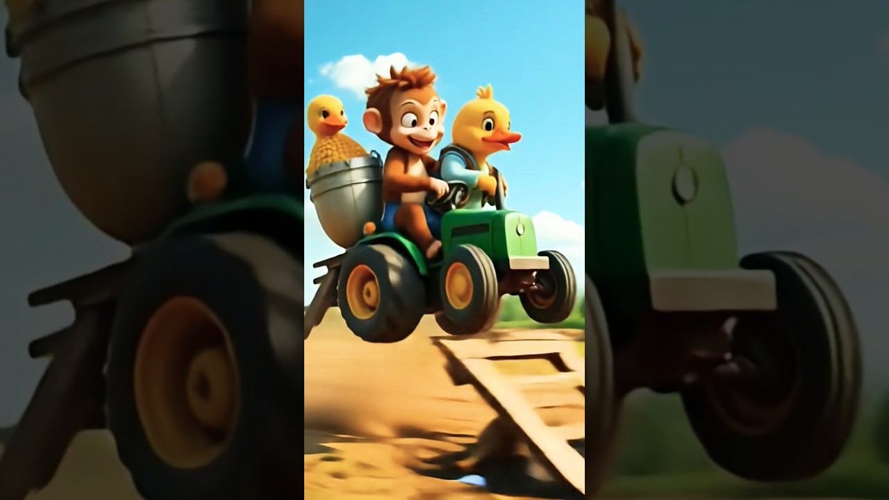 Flying Tractor Sparks Crazy Chicken Chase! 🐓🚜🤣 