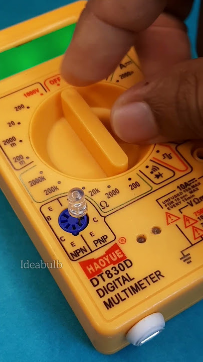 LED easy checking with multimeter