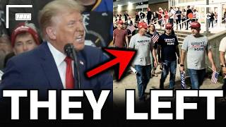 Watch Everyone Leave As Trump MELTS DOWN