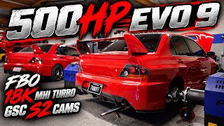 Stock Block FBO Evo 9 18K MHI Turbo, S2 Cams Makes 500 HP!