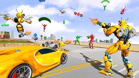 Enjoy the multi robot transform war in bee robot car transformation game. BRGAMER