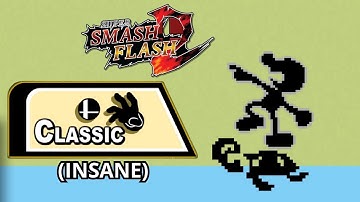 Super Smash Flash 2 | Classic Mode: Mr. Game & Watch (Insane) No Continues v.1.4.
