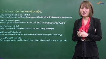 Tổng quan về động từ khuyết thiếu "Modal verbs" trong Tiếng Anh