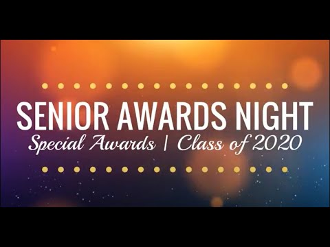 Class of 2020 Senior Awards Night: Special Awards - YouTube