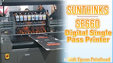 Sunthinks SE660 Single Pass Digital Printer Real Printing Cases for Pizza Boxes.