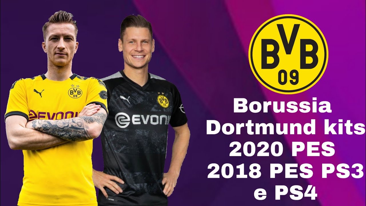 Borussia Dortmund kits 2020 PES 2018 PS3 e PS4 - YouTube