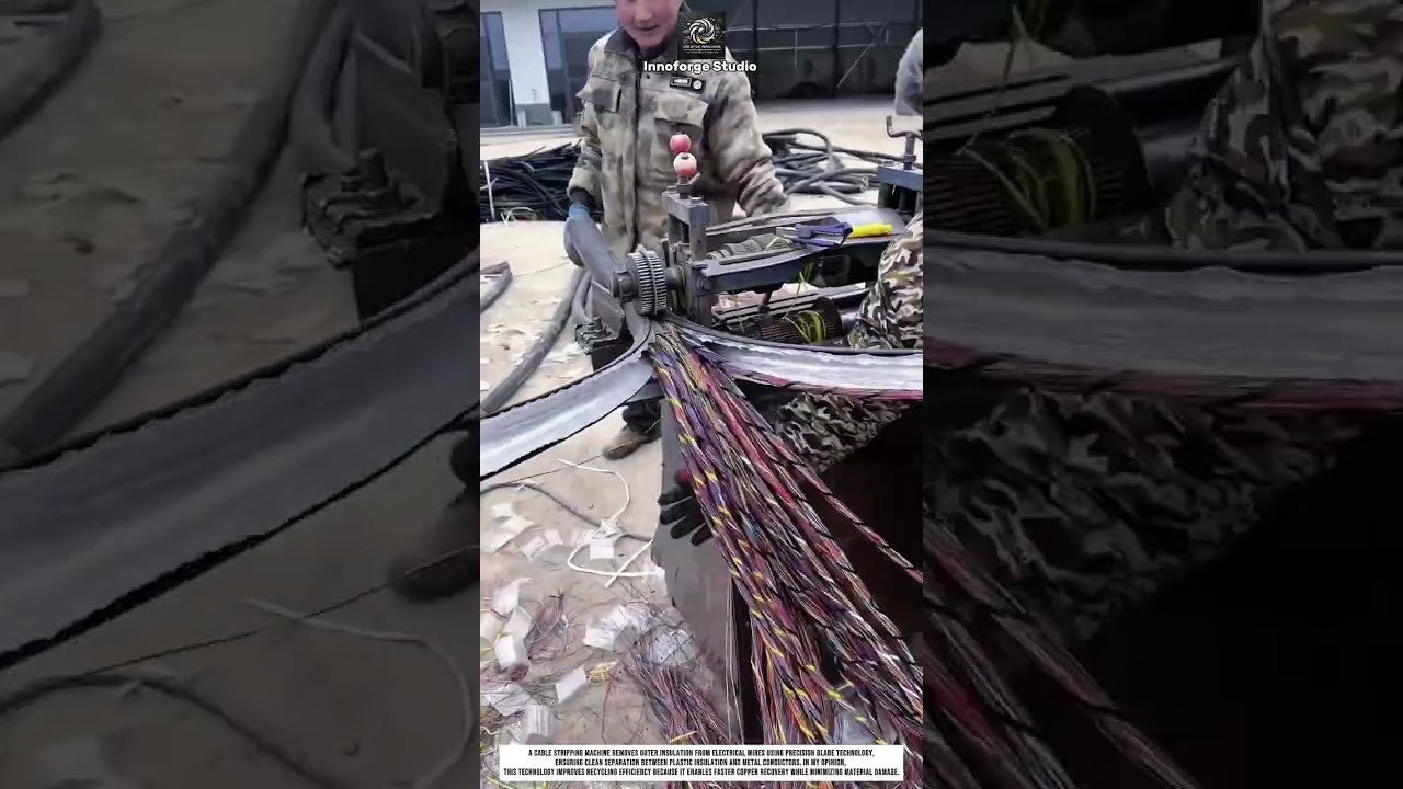 Stripping Wires Using Cable Stripping Machine With Precision Blade Technology For Productivity