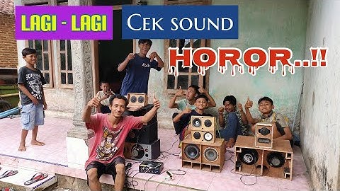 Cek sound bocah SD spek horor audio miniatur sound system