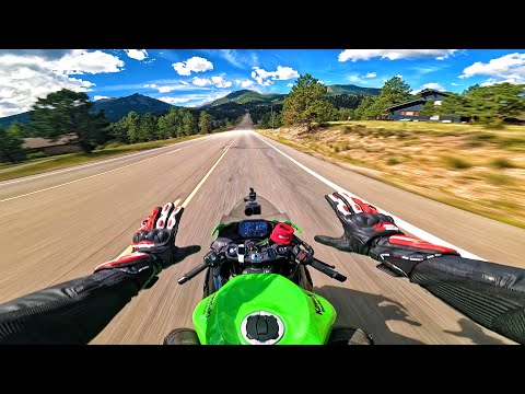 RIDING MY ZX6R THROUGH THE MOUNTAINS.