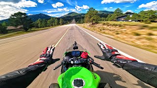 RIDING MY ZX6R THROUGH THE MOUNTAINS.