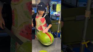 Amazing! Giant Watermelon Juice - Fruit Cutting Skills