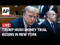 Trump hush money trial live at courthouse in new york