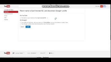 How to disconnect Google+ Profile from your YouTube Channel