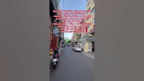 Địa chỉ:  39 Đinh Công Tráng, Phường Tân Định, Quận 1, TP. Hồ Chí Minh-HĐT 200tr/tháng- Giá 50 tỷ TL