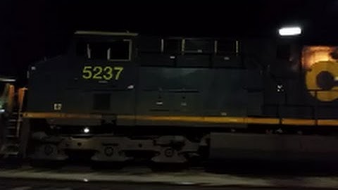 [CSX]5237 GE ES40DC-ES40DC Leads L141-15 With Long Train & Juice On the Rear In Fay NC headed SB