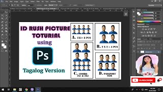 RUSH ID PICTURE using Photoshop CS6 | TAGALOG VERSION (EASY and FAST Learn)