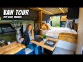 Van tour  fully converted off grid ford transit with hidden shower