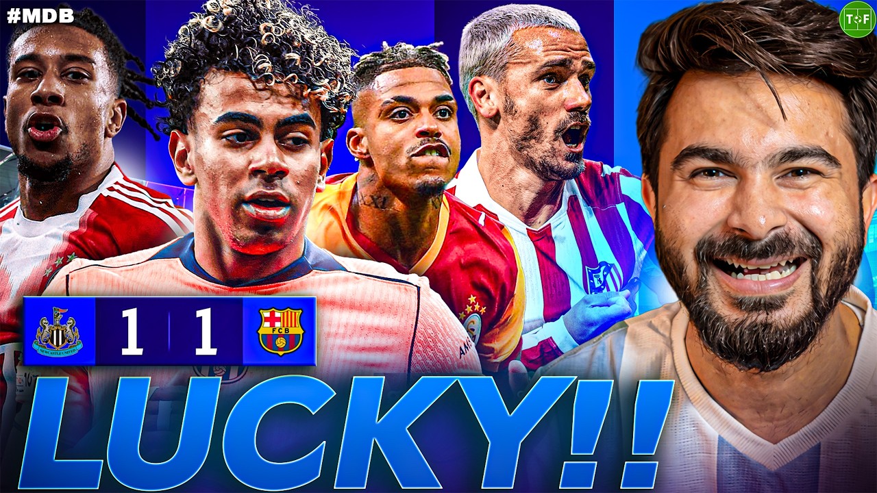 Barca LUCKY 1-1 Draw vs Newcastle | Atleti Destroy Spurs | Bayern Cruise 6-1 & Liverpool Lose #MDB