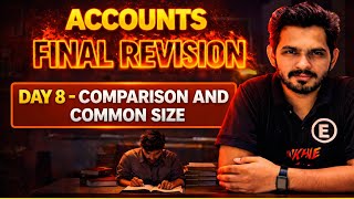 🔴 Comparative &amp; Common Size Statements LIVE | Day 8 | Class 12 GSEB Board Exam 2026