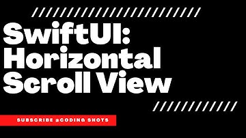 SwiftUI HORIZONTAL SCROLLVIEW #swiftuitutorial #swiftui