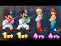 Mario Party 10 Minigames! Team Doctor Mario Bros Vs Team Mermaid! Ultimate Showdown 4K (UHD)