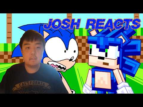 Josh Reacts Sonic Meets Minecraft Sonic-SML Movie: The Diamond [REUPLOADED]