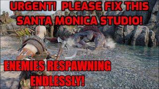 God of War Ragnarök enemy respawn bug (Please see timestamp in description Santa Monica Studio)