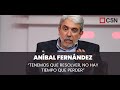 Aníbal Fernández: “TENEMOS que RESOLVER, no hay tiempo que perder”