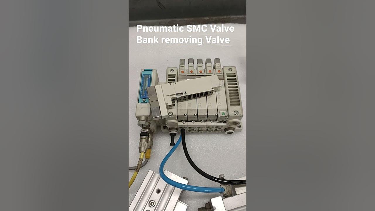 Pneumatic SMC Valve Bank Removing Valve - YouTube