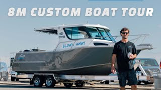 x8000HT Hard Top Seatrial & Walkthrough - Testing an 8m Cabin Boat