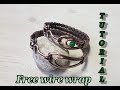 Wire wrap tutorial on how to make a bracelet.