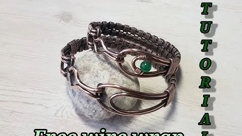 Wire wrap tutorial on how to make a bracelet.