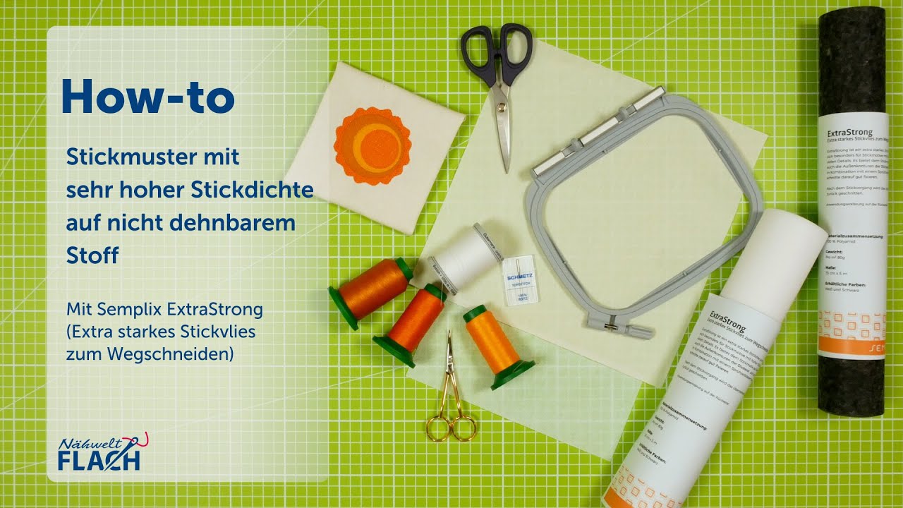 Sticken mit Semplix ExtraStrong