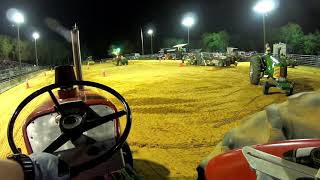Farmall 460 pulling tractor