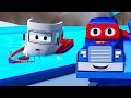 Carl the Super Truck saves Bobby the Boat of Car City 🛥️🚛 Trucks Cartoon for Kids